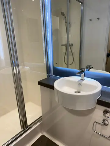 Bathroom after Klean Touch summer turnover clean, The Tannery Leicester