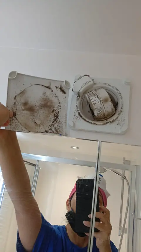 Student Bathroom Extractor Fan Before — Klean Touch commercial cleaning, London