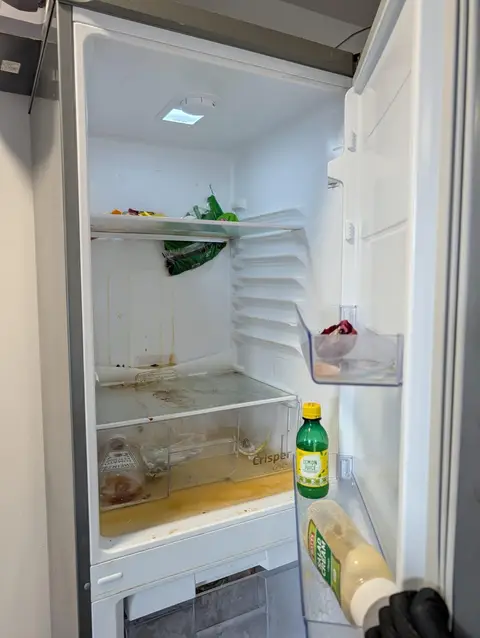 Student Kitchen Fridge Before — Klean Touch commercial cleaning, London