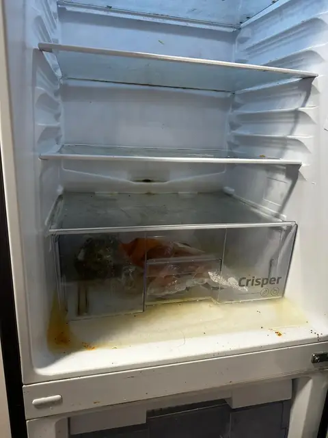 Student Kitchen Fridge Crisper Before — Klean Touch commercial cleaning, London