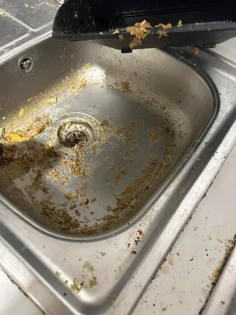 Student Kitchen Sink Before — Klean Touch commercial cleaning, London