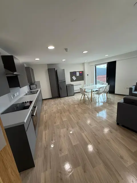Student Open Plan Kitchen Living After — Klean Touch commercial cleaning, London
