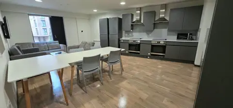 Student Open Plan Kitchen Living After — Klean Touch commercial cleaning, London