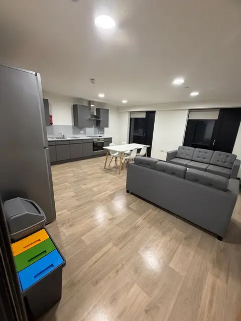 Student Open Plan Kitchen Living After — Klean Touch commercial cleaning, London
